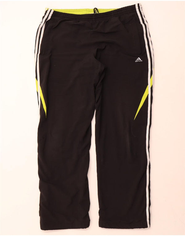 Pantaloni da tuta Adidas Climalite da uomo UK 44/46 Large Nero Poliestere