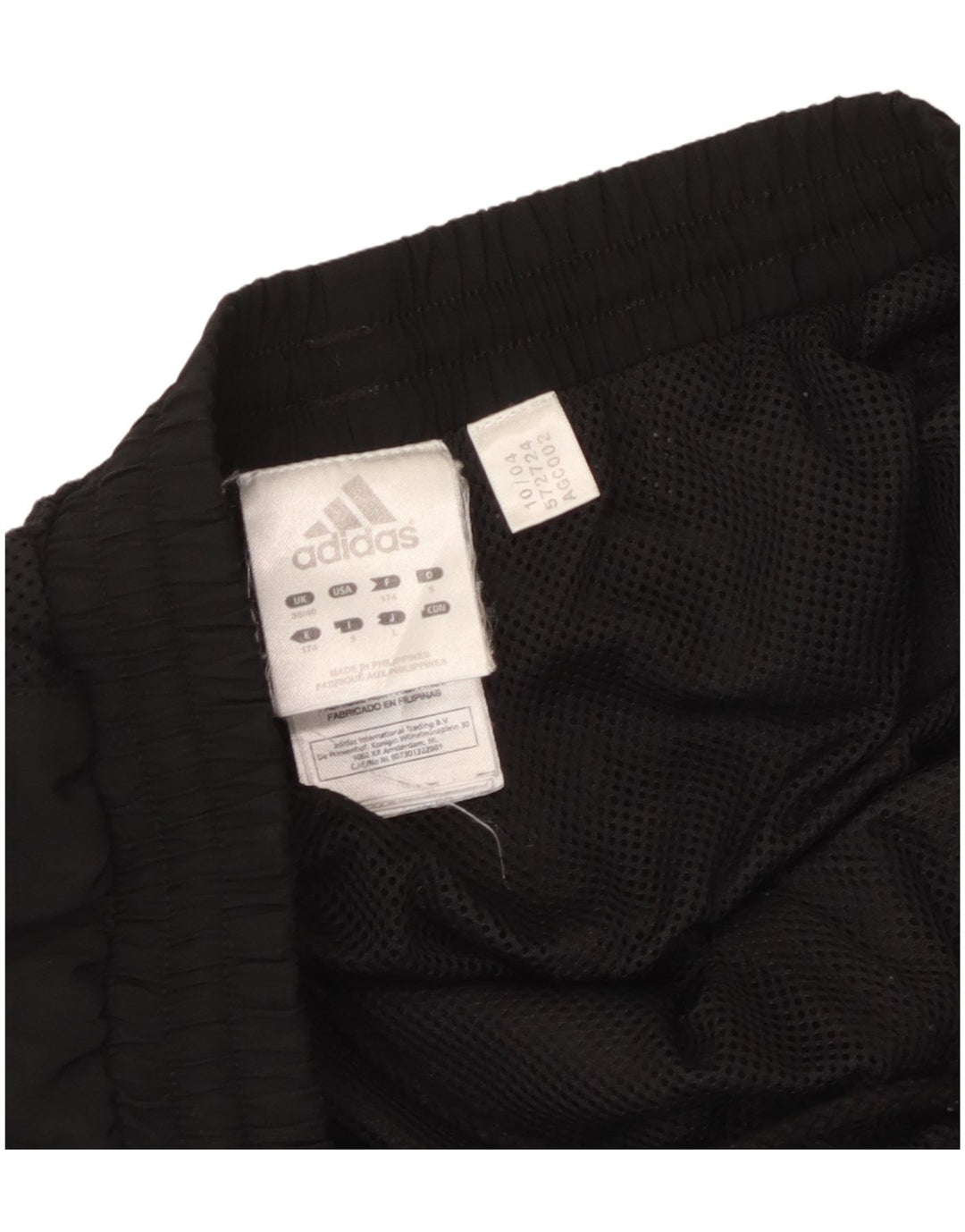 Pantaloni da tuta Adidas Climalite da uomo UK 38/40 Medium Nero Poliestere