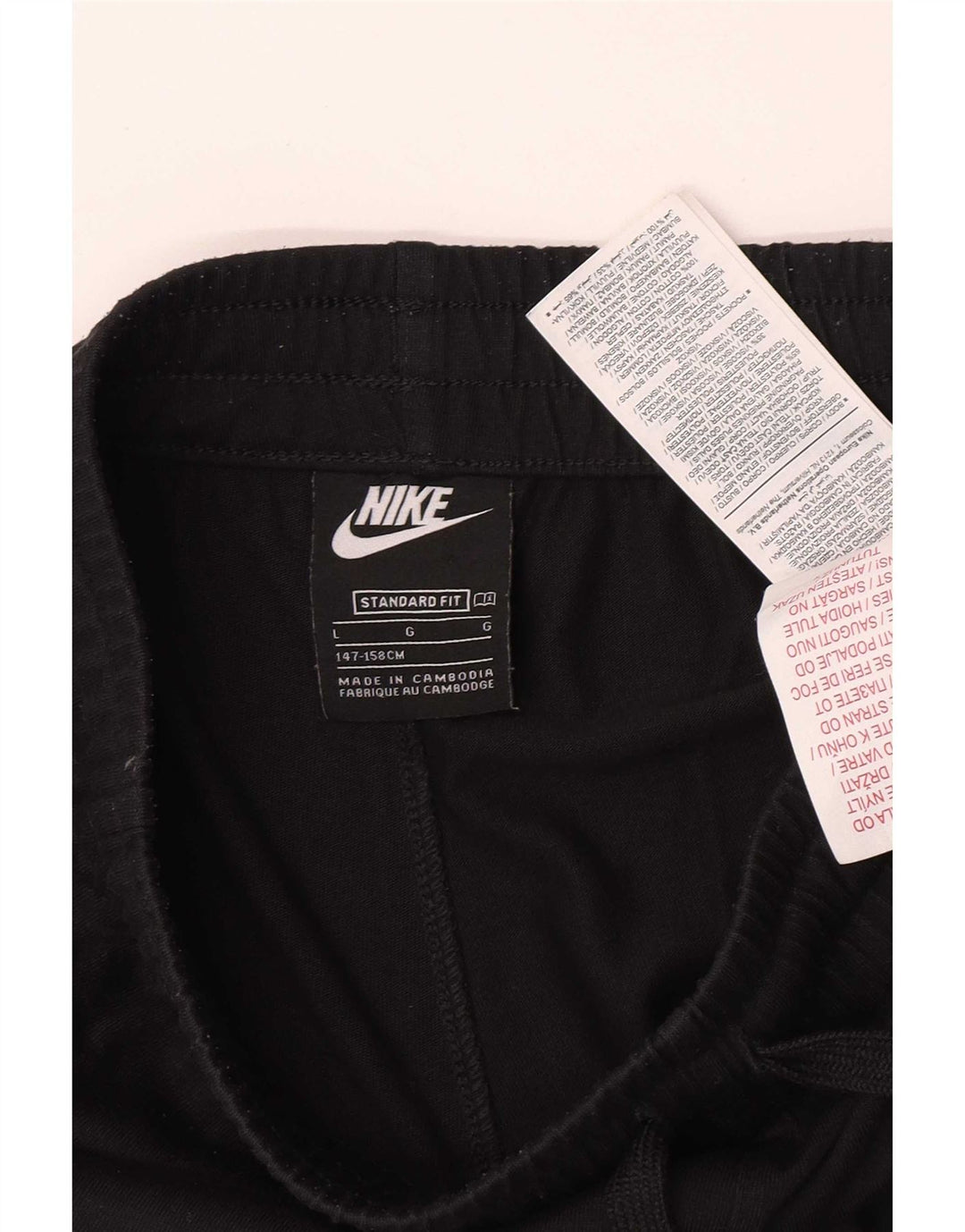 Pantaloncini sportivi Nike da ragazzo 12-13 anni Large Nero Poliestere