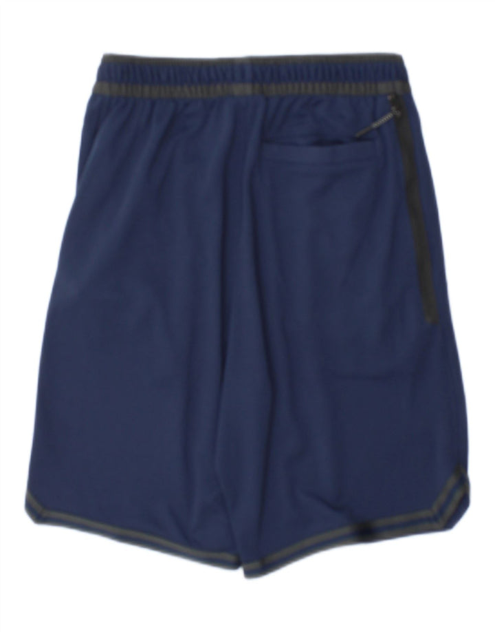 Pantaloncini sportivi Jordan da uomo Michigan Wolverines piccoli in poliestere blu navy