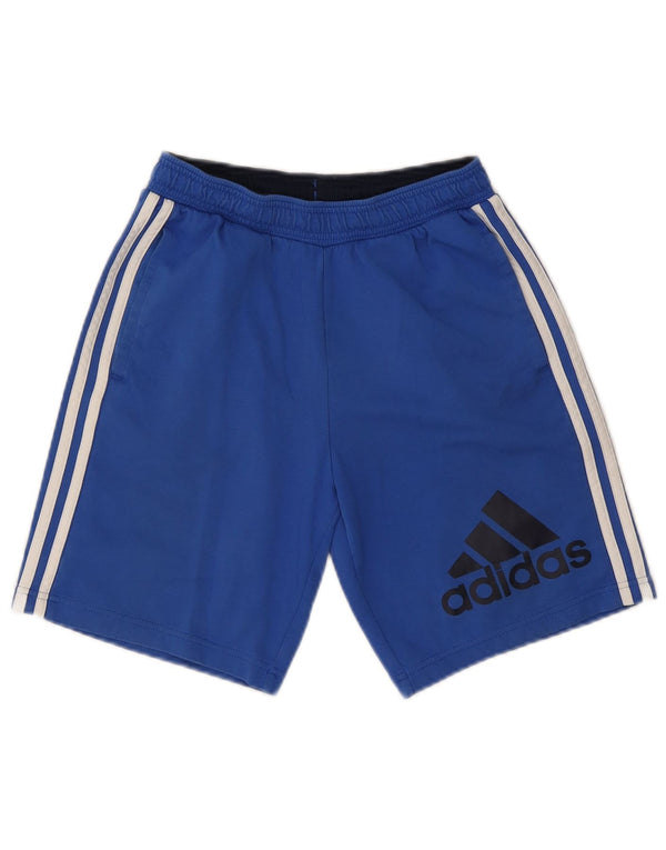 Pantaloncini sportivi Adidas Graphic da ragazzo 13-14 anni in cotone blu