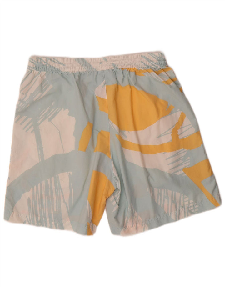 Pantaloncini sportivi Adidas da uomo con motivo astratto, poliestere blu medio