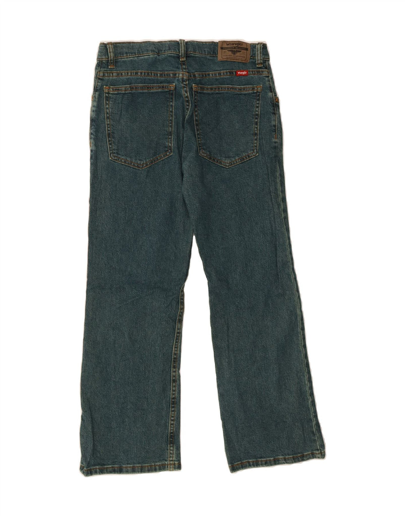 WRANGLER Girls Classic Fit Bootcut Jeans 11-12 Years W29 L37 Blue Cotton Vintage Wrangler and Second-Hand Wrangler from Messina Hembry 