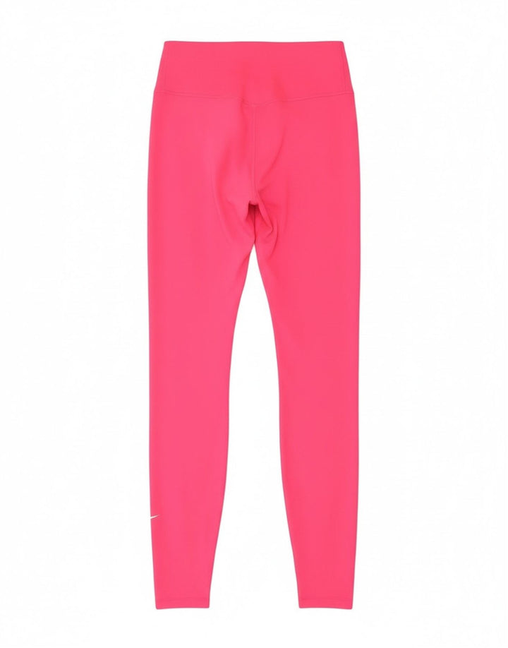 Leggings Nike Dri Fit da donna UK 10 piccoli poliestere rosa