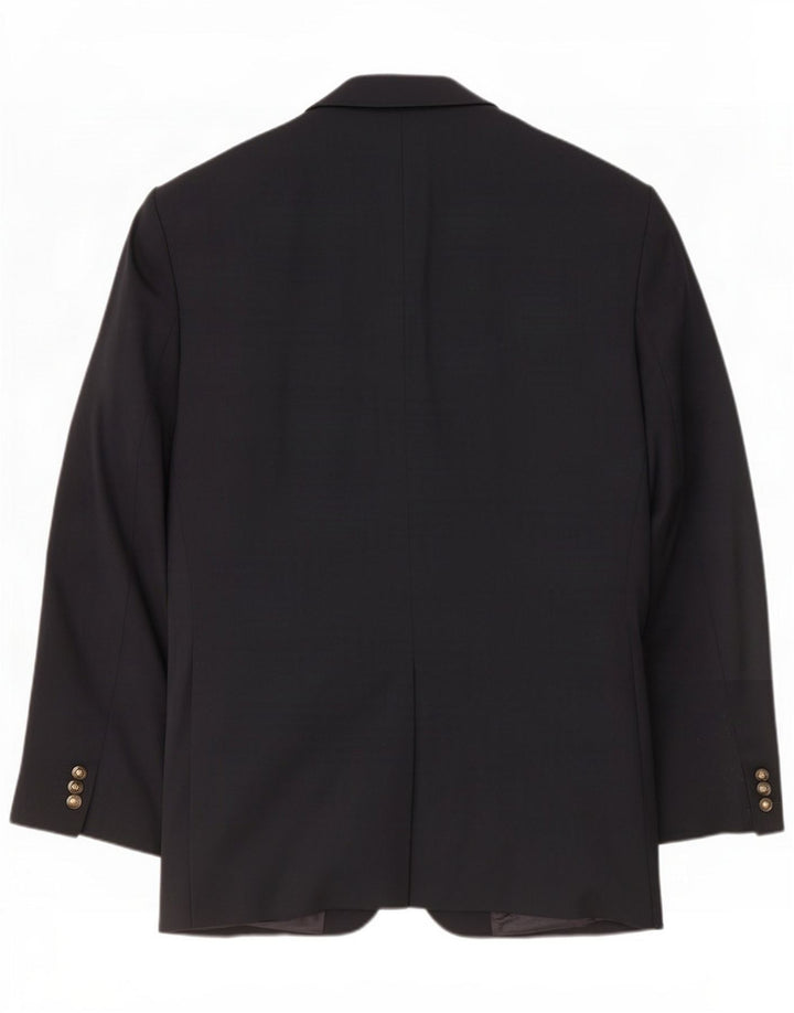 Marks & Spencer Giacca blazer a 3 bottoni da uomo UK 46 XL Blu navy in lana vergine