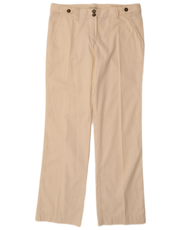 MASSIMO DUTTI Pantaloni chino dritti da donna EU 42 Large W32 L34 Beige