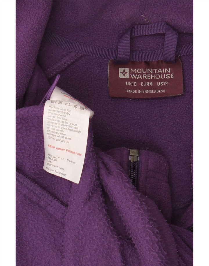 Giacca in pile da donna Mountain Warehouse UK 16 Large Viola Poliestere