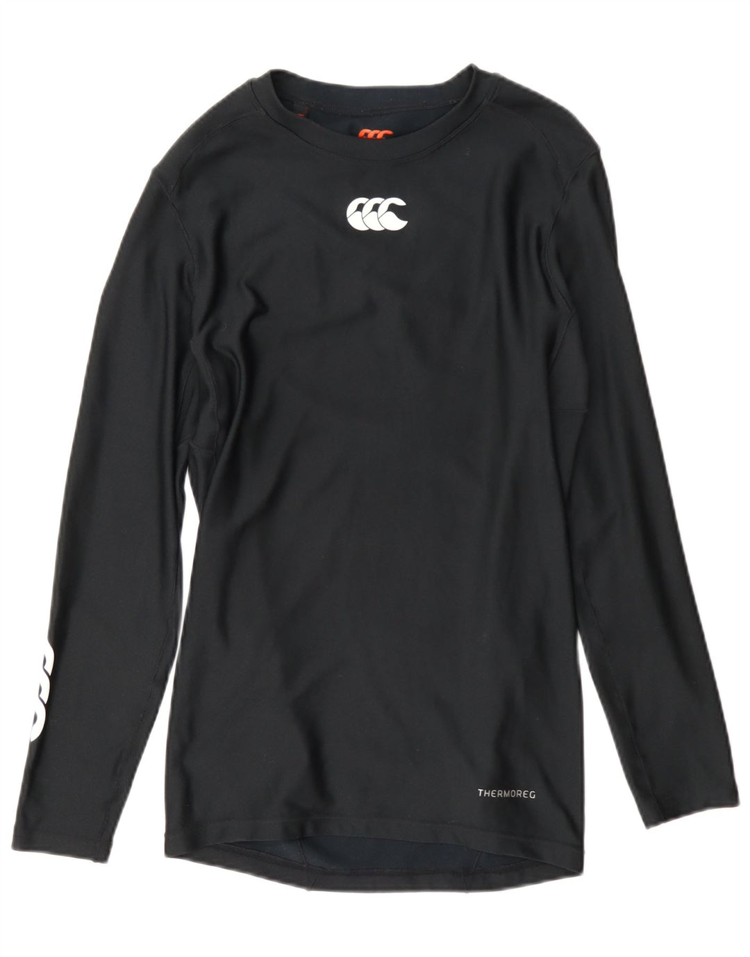 Top grafico da donna a maniche lunghe Canterbury UK 18 XL poliestere nero