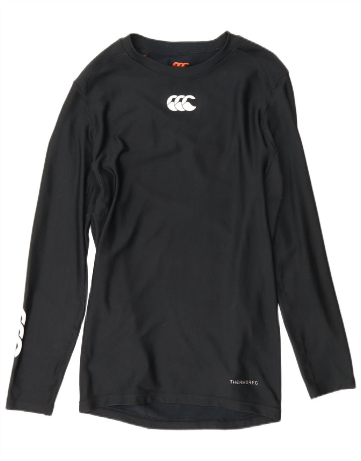 Top grafico da donna a maniche lunghe Canterbury UK 18 XL poliestere nero