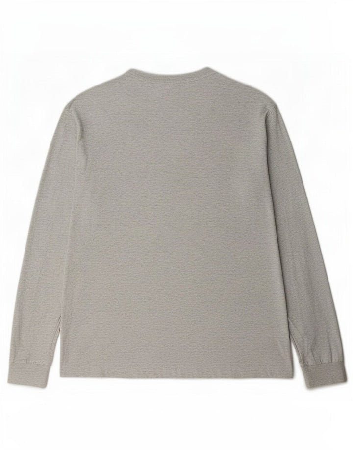 Carhartt Top da uomo a maniche lunghe in cotone chiazzato grigio grande