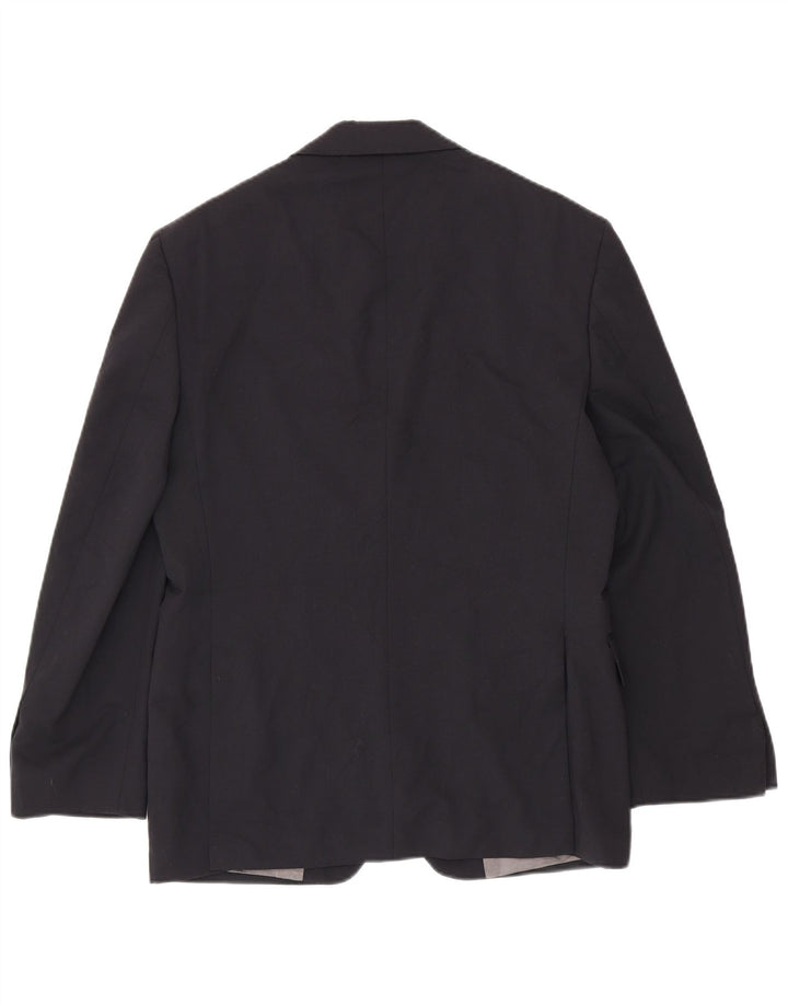 Giacca blazer corta da uomo a 2 bottoni Marks & Spencer EU 38 medio blu navy