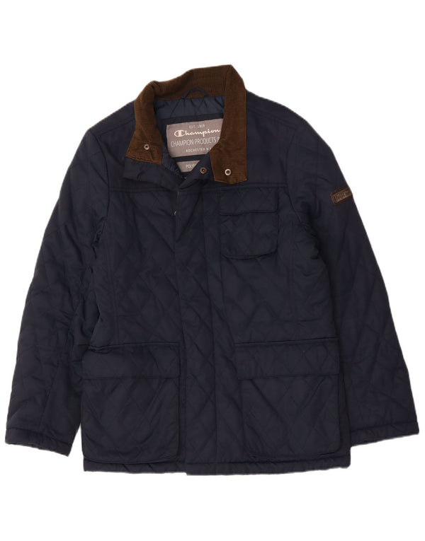 Giacca trapuntata da uomo Champion UK 36 Small Blu Navy