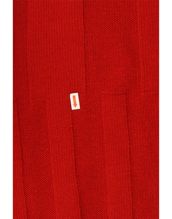 Maglione maglione girocollo da uomo Lacoste taglia 4 lana rossa media