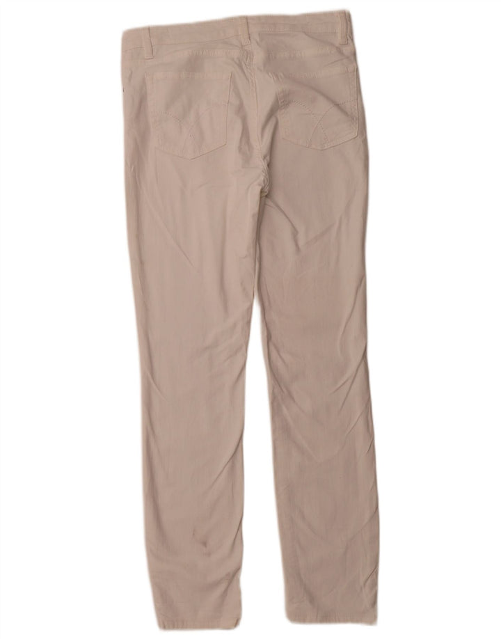 CREW CLOTHING Pantaloni casual slim da donna UK 12 Medium W30 L29 Bianco