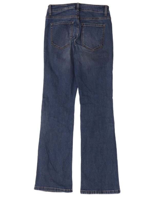 Jeans svasati da donna Marks & Spencer UK 8 piccoli W28 L29 cotone blu