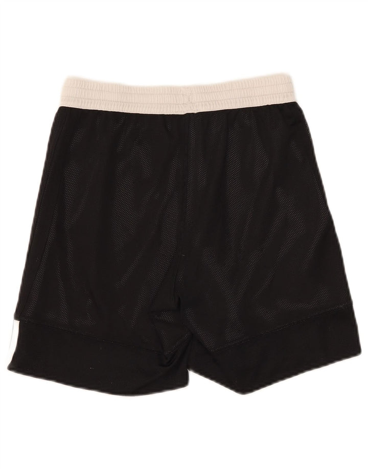 Pantaloncini sportivi Adidas da ragazzo 11-12 anni in poliestere color block nero