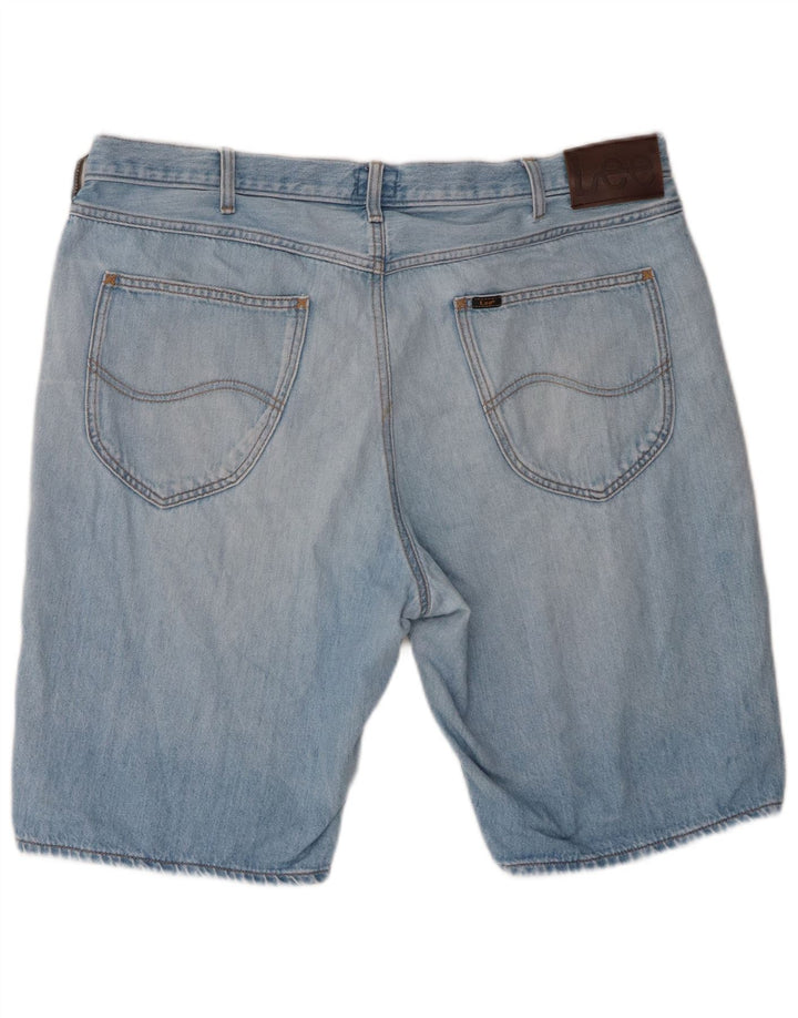 Pantaloncini di jeans da uomo Lee W38 XL in cotone blu