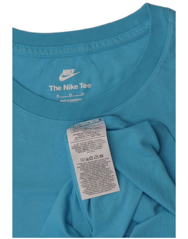 T-shirt da uomo Nike Top XL in cotone blu