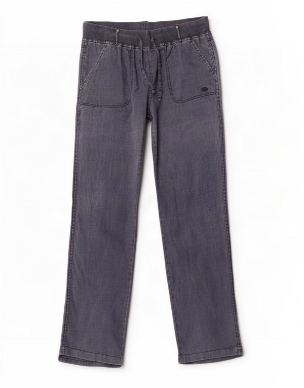 Pantaloni casual dritti da donna Ellesse IT 42 Medium W30 L32 Blu Navy