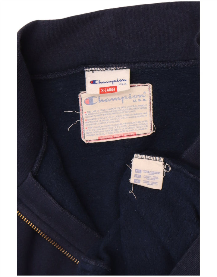 Giacca da tuta da uomo Champion XL in cotone blu navy