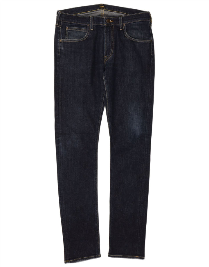 Jeans Lee Luke Slim da uomo W33 L34 in cotone blu navy