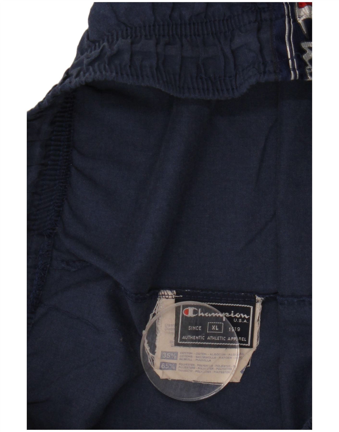 Pantaloncini sportivi grafici da uomo Champion XL poliestere blu navy