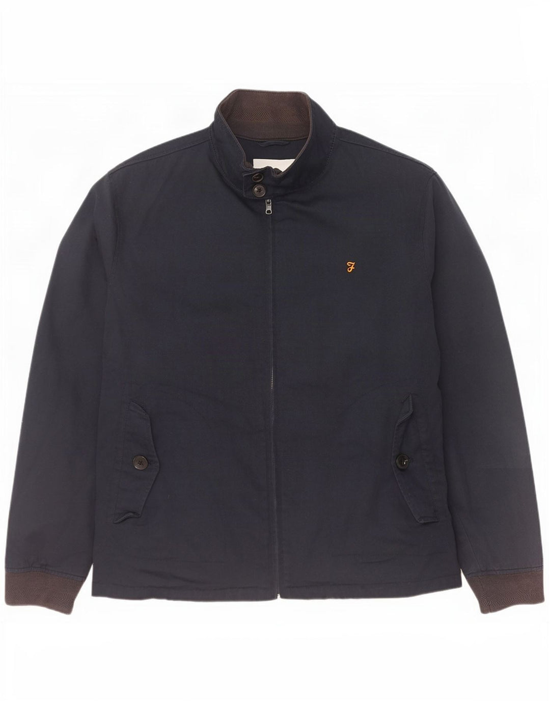 Giacca bomber da uomo Farah UK 40 grande cotone blu navy
