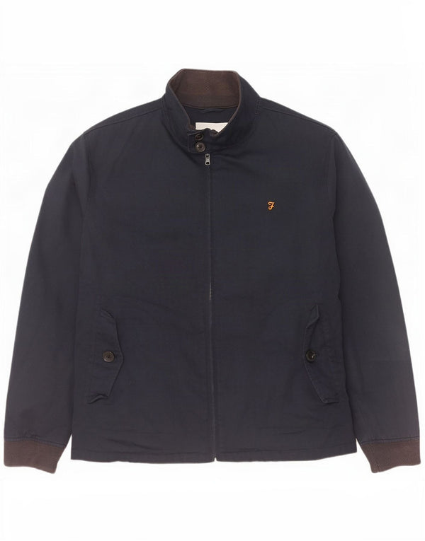 Giacca bomber da uomo Farah UK 40 grande cotone blu navy