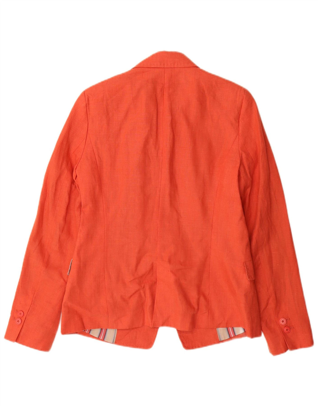 Giacca blazer a 1 bottone da donna Zara UK 12 arancione medio