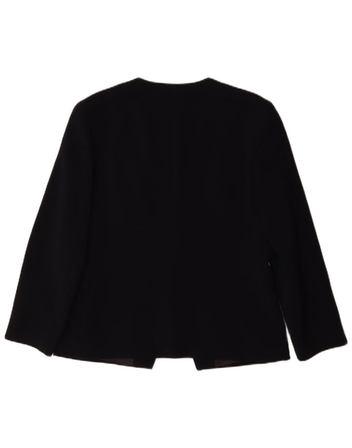 Giacca Blazer Donna Krizia Poi IT 48 XL Blu Navy Polietilene