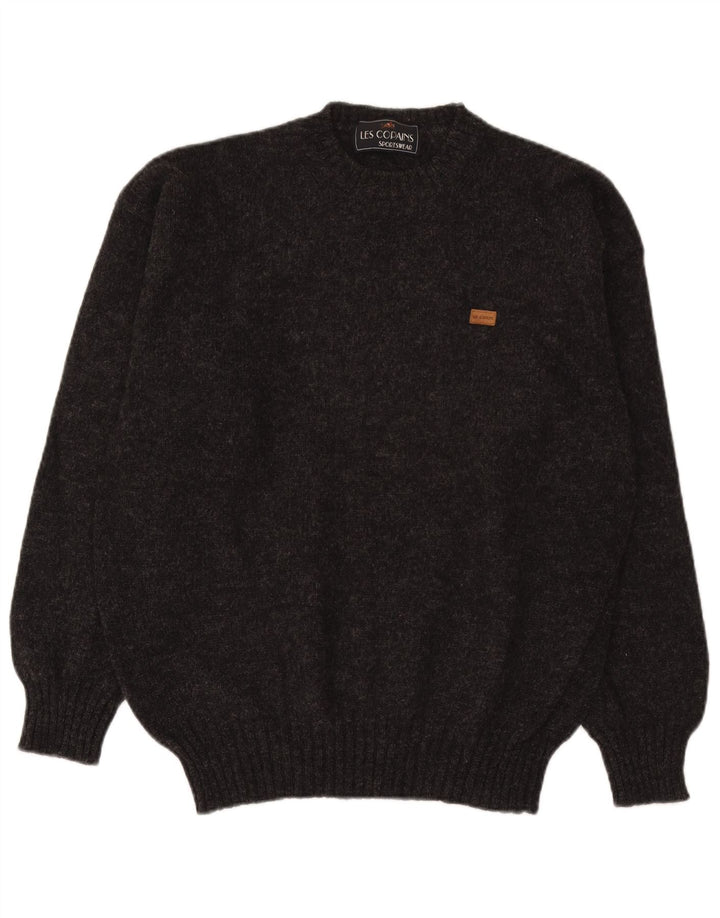 Maglione maglione girocollo da uomo Les Copains grande grigio