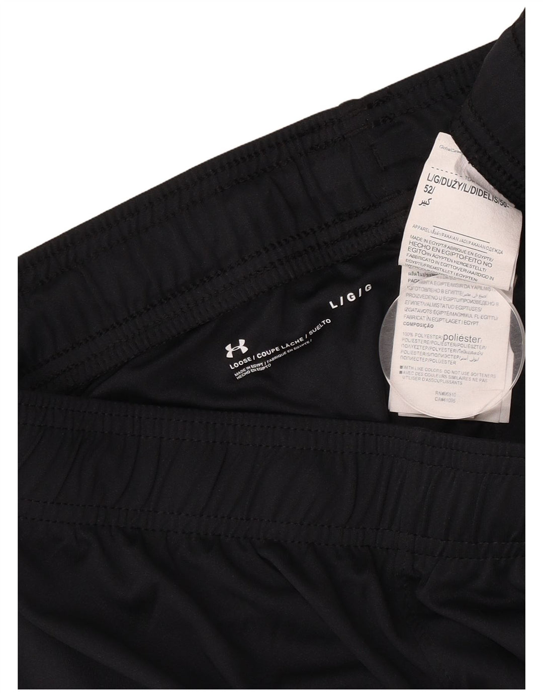 Pantaloncini sportivi da uomo Under Armour grandi in poliestere blu navy