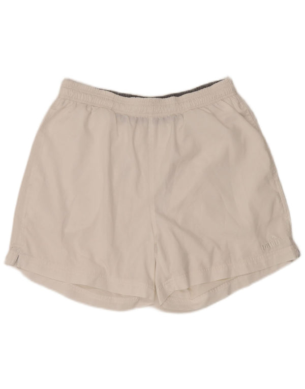 Pantaloncini sportivi da uomo Puma Large bianchi in poliestere