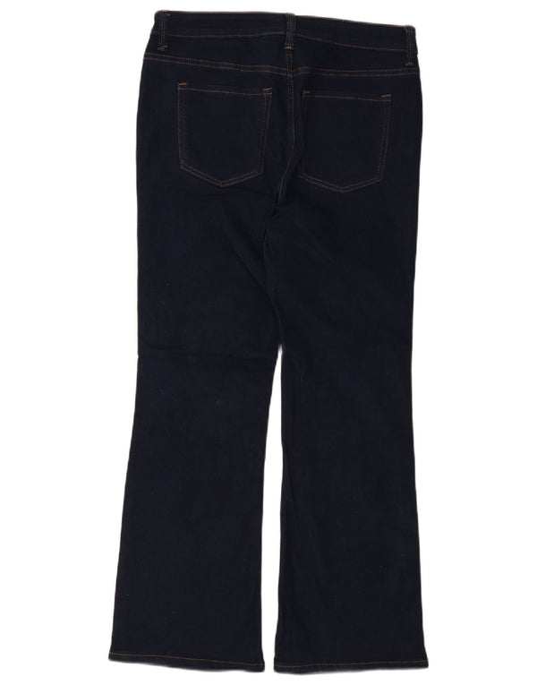 Marks & Spencer Donna The Eva Bootcut Jeans UK 14 Large W32 L28 Blu Navy