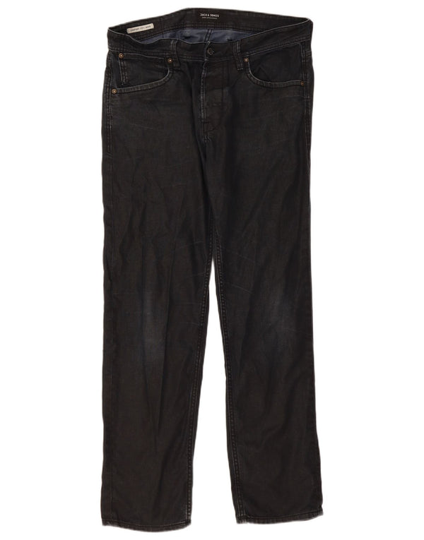 Jeans dritti Mike Comfort Fit da uomo Jack & Jones W32 L29 neri
