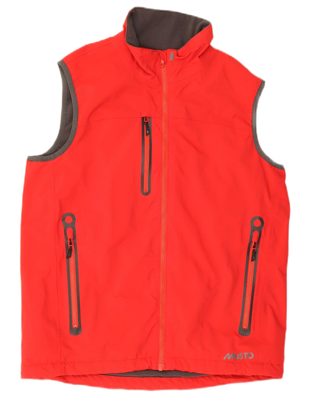 Gilet da uomo Musto UK 38 medio rosso in poliammide