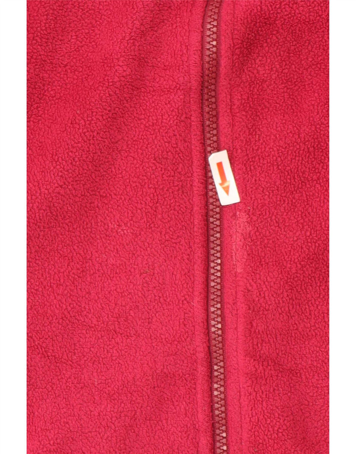 Giacca in pile fodera da donna Columbia UK 14 poliestere rosso medio