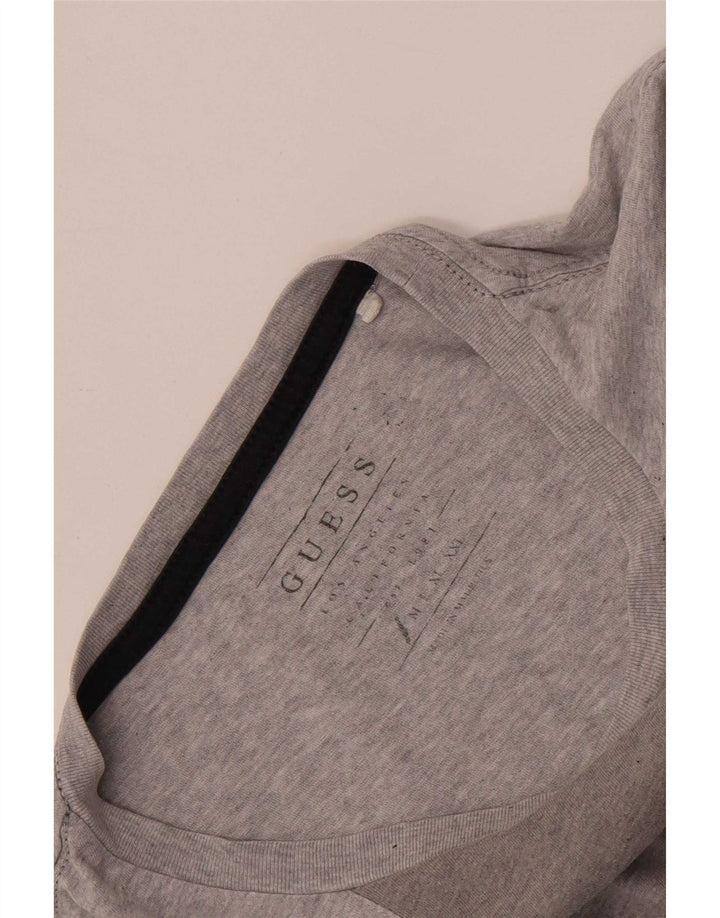 T-shirt grafica da uomo Guess Top piccola grigia