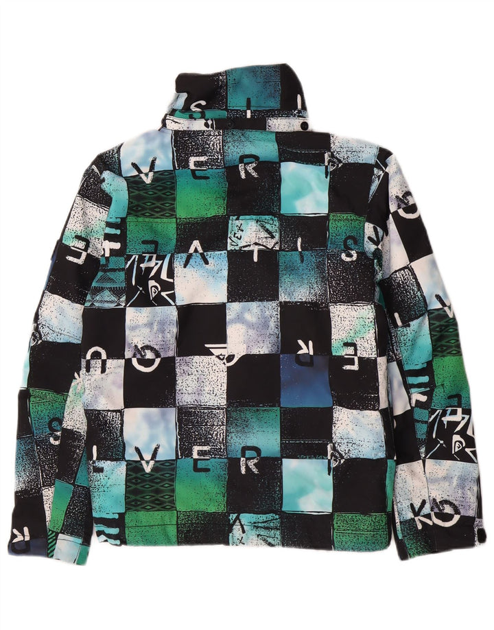 Giacca a vento grafica Quiksilver da ragazzo 9-10 anni media multicolore