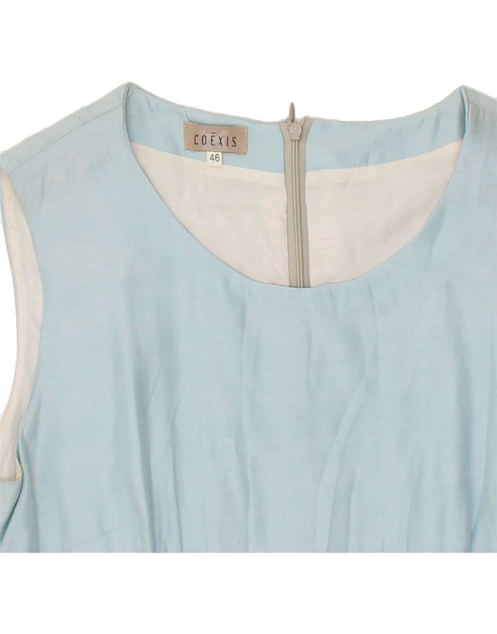 COEXIS Womens Sleeveless Sheath Dress IT 46 Large Blue Viscose Vintage Coexis and Second-Hand Coexis from Messina Hembry 