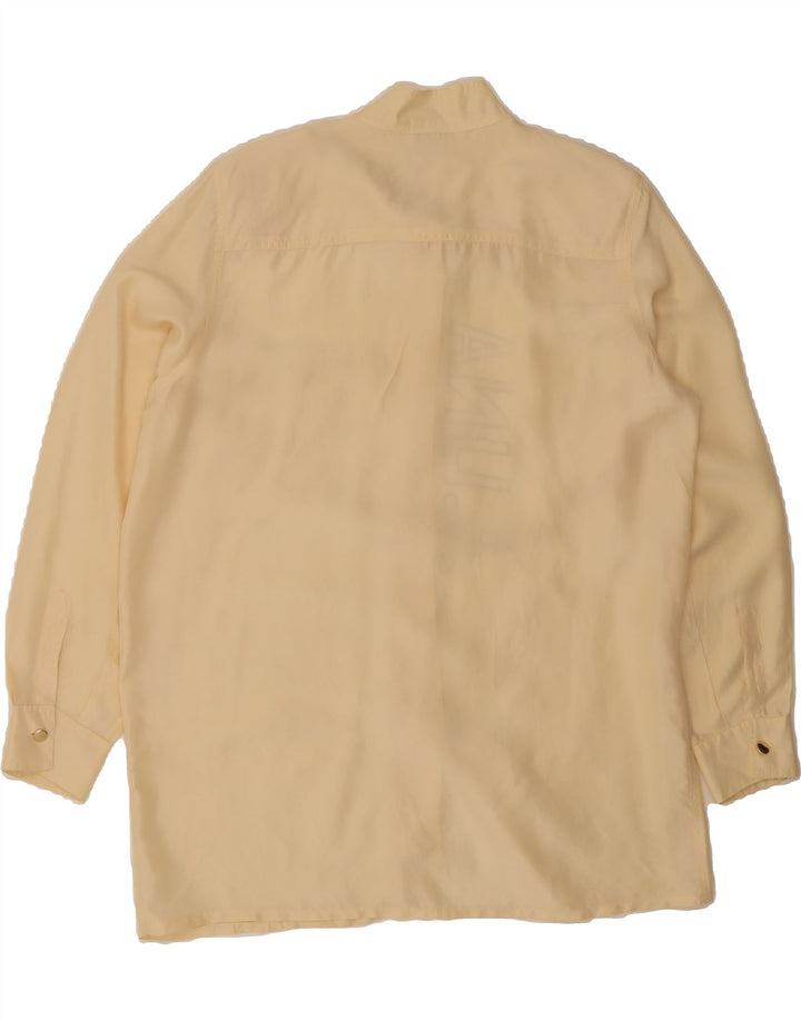 YESSICA Womens Oversized Graphic Shirt Blouse EU 40 Medium Beige Vintage Yessica and Second-Hand Yessica from Messina Hembry 