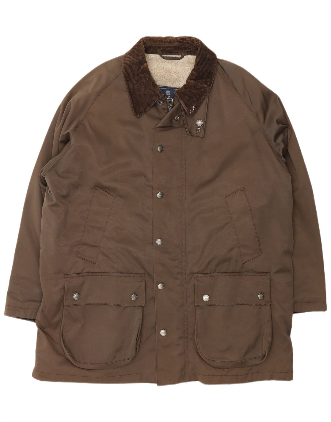 Corneliani Giacca Sherpa Utility Uomo IT 56 3XL Cotone Marrone