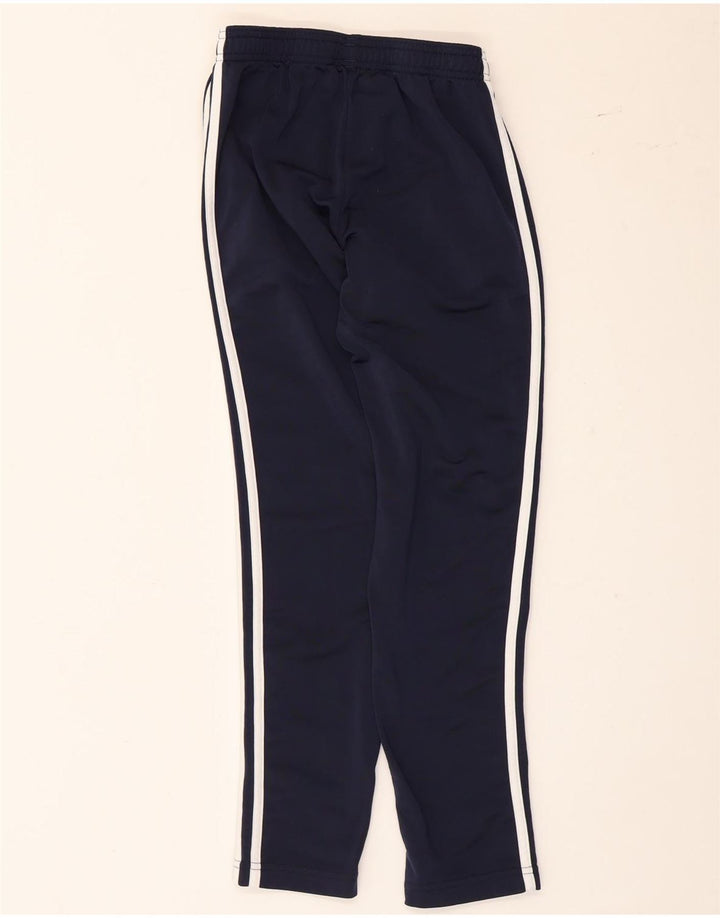 Pantaloni della tuta da ragazzo Adidas 11-12 anni in poliestere blu navy