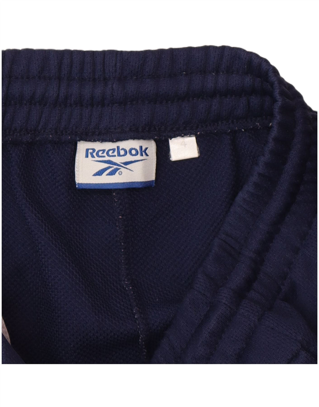 Pantaloni da tuta con grafica Reebok da uomo, grandi, in poliestere blu navy
