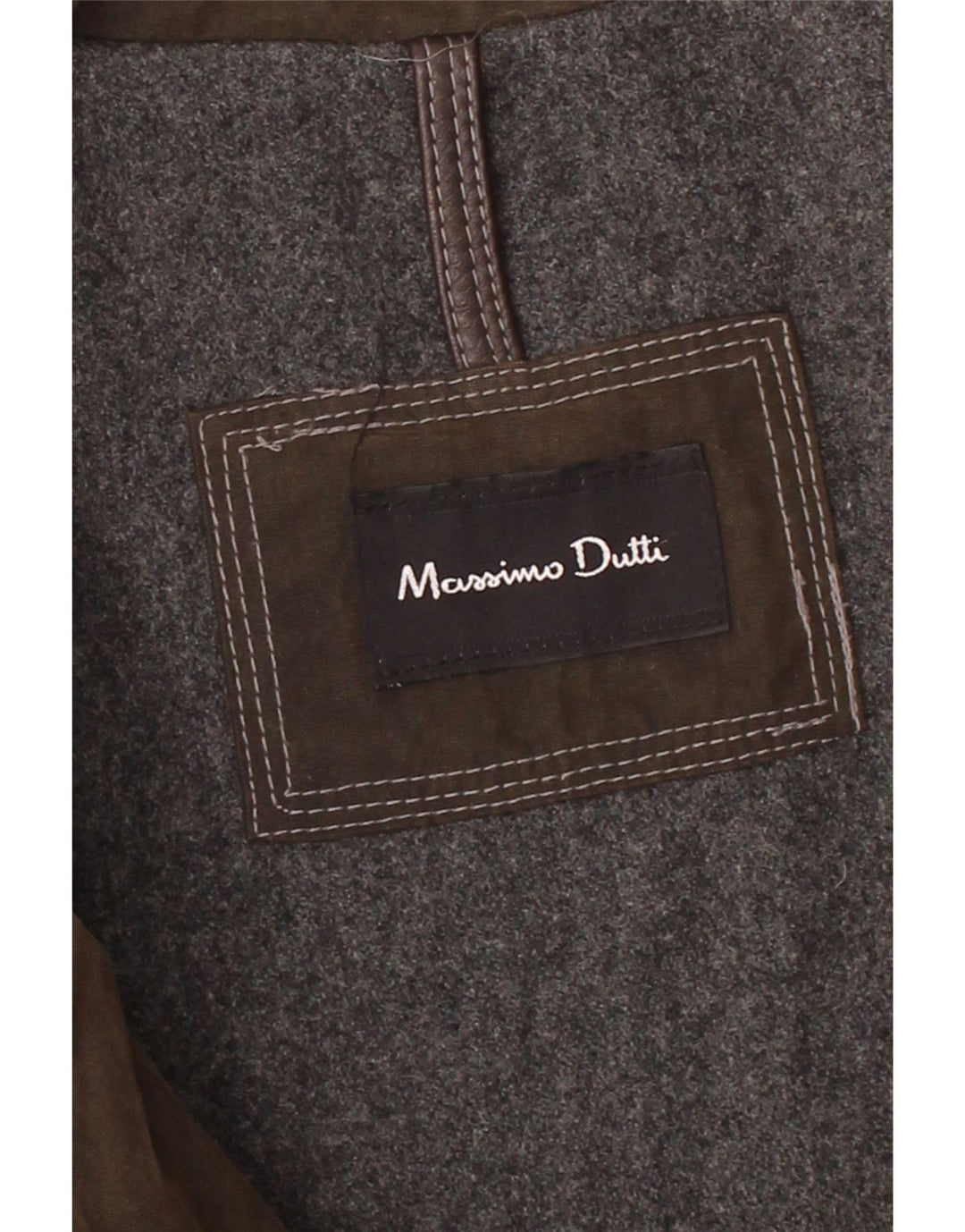 MASSIMO DUTTI Giacca da uomo in cotone cerato UK 44 2XL Marrone