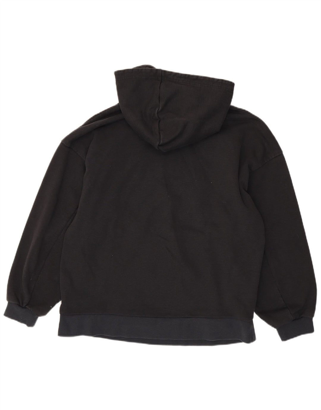 Maglione oversize con cappuccio da donna ADIDAS UK 10 piccolo cotone floreale nero