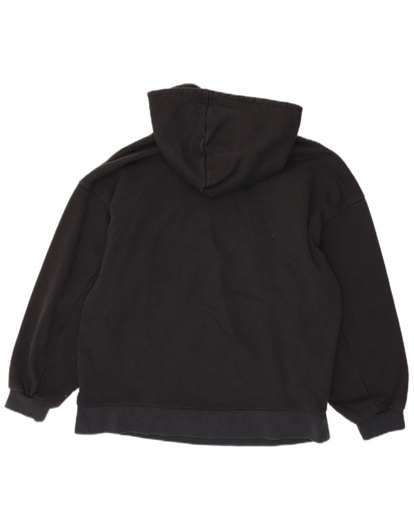 Maglione oversize con cappuccio da donna ADIDAS UK 10 piccolo cotone floreale nero