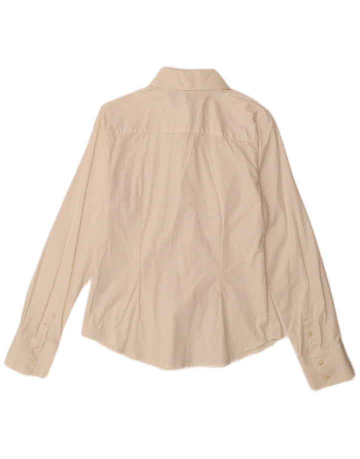 Camicia da donna Sasch UK 12 cotone bianco medio
