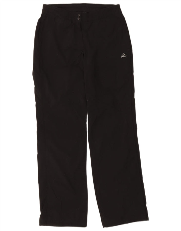 Pantaloni da tuta Adidas Climalite da donna UK 10 Small Poliestere nero