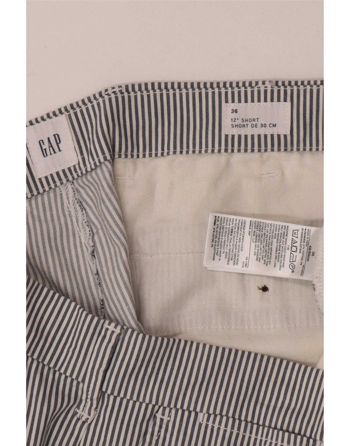 Pantaloncini chino da uomo Gap W36 cotone a righe grandi blu